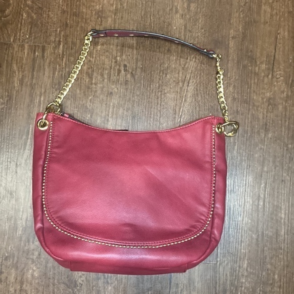 Neiman Marcus Boho Dark Red Woman's  Shoulder Bag